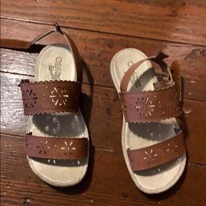 Girls brown sandals